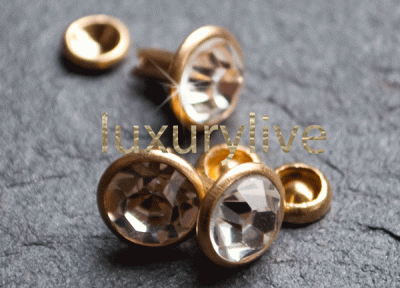 Strass Nieten Crystal Stiftlänge 4mm, mit Rückteil, 20Stk
