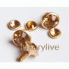 Strass Nieten go, lt.col.Topaz, ss39, 4mm, mit Rückteil, 20Stk