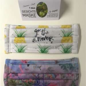 das ORIGINAL = hochwertige STOFF-Maske BEDRUCKT