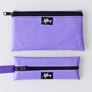 Flaches Etui aus Blache uni lila