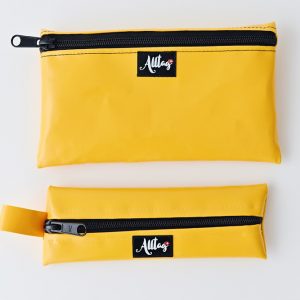 Flaches Etui aus Blache gelb