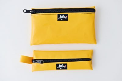 Flaches Etui aus Blache gelb