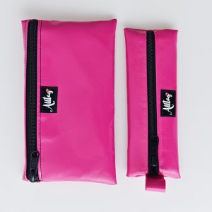 Flaches Etui aus Blache uni pink