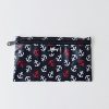 Flaches Etui aus Wachstuch Anker