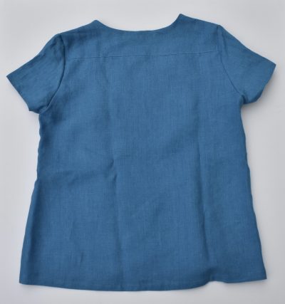 Shirt aus Leinen in türkis