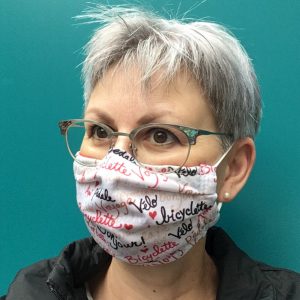 das ORIGINAL = hochwertige STOFF-Maske im BIKE Design