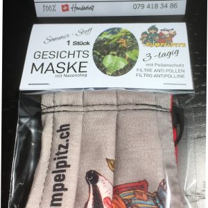 das ORIGINAL = hochwertige STOFF-Maske mit PUMPELPiTZ Design