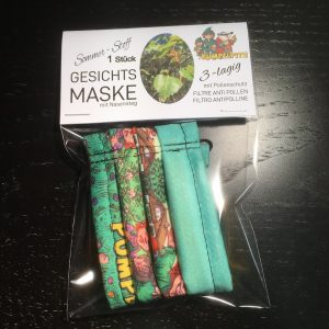 das ORIGINAL = hochwertige KINDER STOFF-Maske mit PUMPELPiTZ Design
