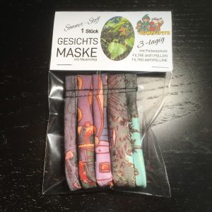 das ORIGINAL = hochwertige KINDER STOFF-Maske mit PUMPELPiTZ Design