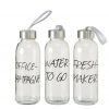 Trinkflasche 3er Set Glas