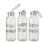 Trinkflasche 3er Set Glas