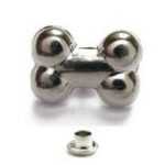 Niete Knochen 13x9mm 10Stk