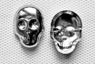 Niete Skull zum Stecken, 20x15mm, 20Stk