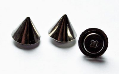 Niete Cone 10x11mm 10Stk silber