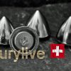 Niete Cone 10x11mm 10Stk silber