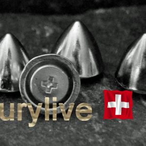 Niete Cone 10x11mm 10Stk silber