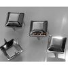 Niete Square silber 9.5mm 50Stk