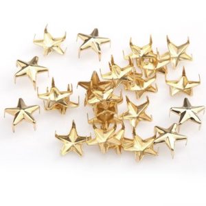 Niete Stern gold 9mm 50Stk