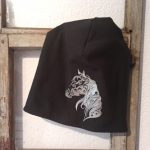 Wende Beanie mit reflektierendem Muster
