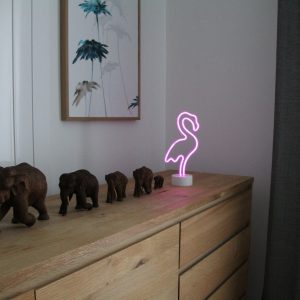 Happy Lamp Neonlampe Flamingo pink