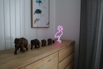 Happy Lamp Neonlampe Flamingo pink