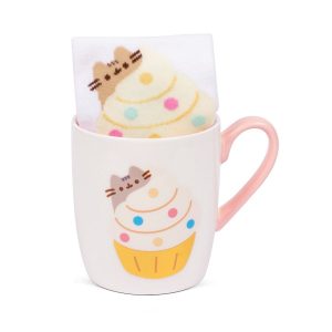 Home Tasse mit Socke Gold