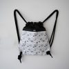 Beuteltasche aus Kunstleder Pusteblumen weiss