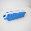 Rolletui Doppelzipp Eco pelle zebra blau. S A L E