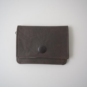 Portmonée klein mit Reissverschluss Vintage braun