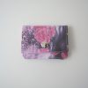 Portmonée klein mit Reissverschluss Zebra Blumen pink
