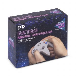 ORB - Retro Arcade Games TV Controller grau -inkl. 200x 8-bit Spielen