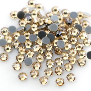 Strassstein ss10, 3mm, 1440Stk Champagne, Hotfix, Premium Quality