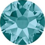 Swarovski 2088 Blue Zircon, foiled, ss12, Non Hotfix, 50Stk