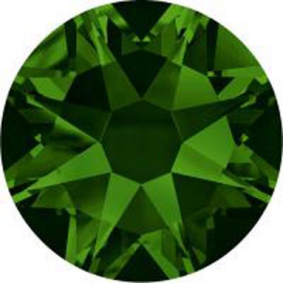 Swarovski 2058 dark moss green, ss7, foiled, Non Hotfix, 50Stk