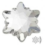 2753/G Swarovski Edelweiss, Crystal, Hot Fix, 10mm, 6Stk