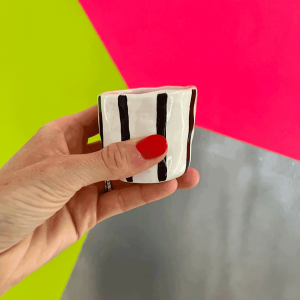 Espressotasse Streifen