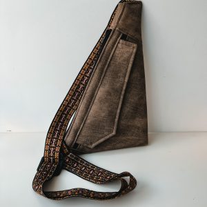 Slingbag Ernie Kunstleder braun/beige