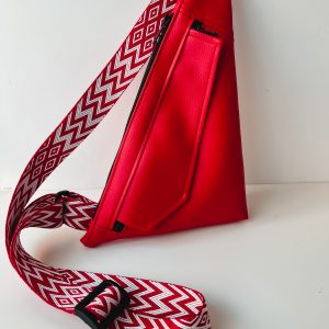 Slingbag Ernie rotes Kunstleder
