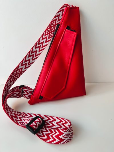 Slingbag Ernie rotes Kunstleder