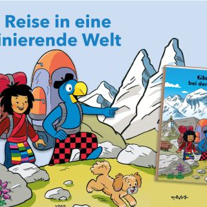 Globi bei den Yaks
