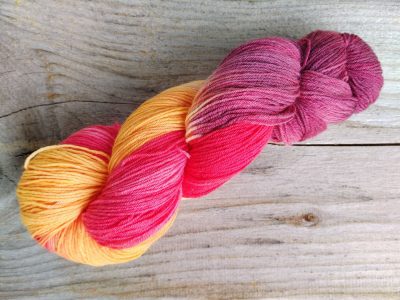 Sockenwolle Abendrot
